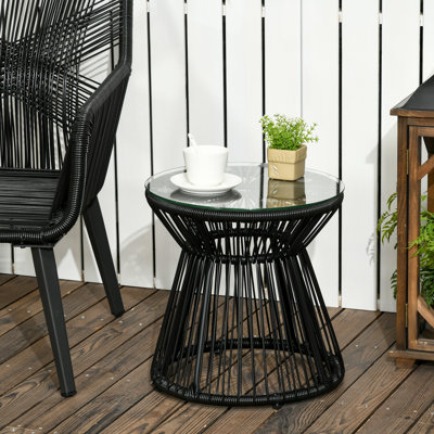 Metal garden side table discount